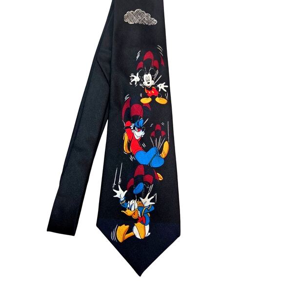 Disney Mickey Unlimited Necktie Mickey Mouse Goofy Donald Duck Vintage - Picture 2 of 6
